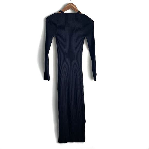 Jonathan Simkhai Esperanza compact cutout shawl dress ribbed stretch fit size XS - Picture 12 of 13